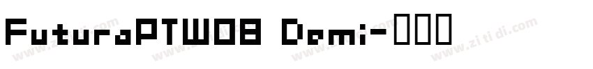 FuturaPTW08 Demi字体转换